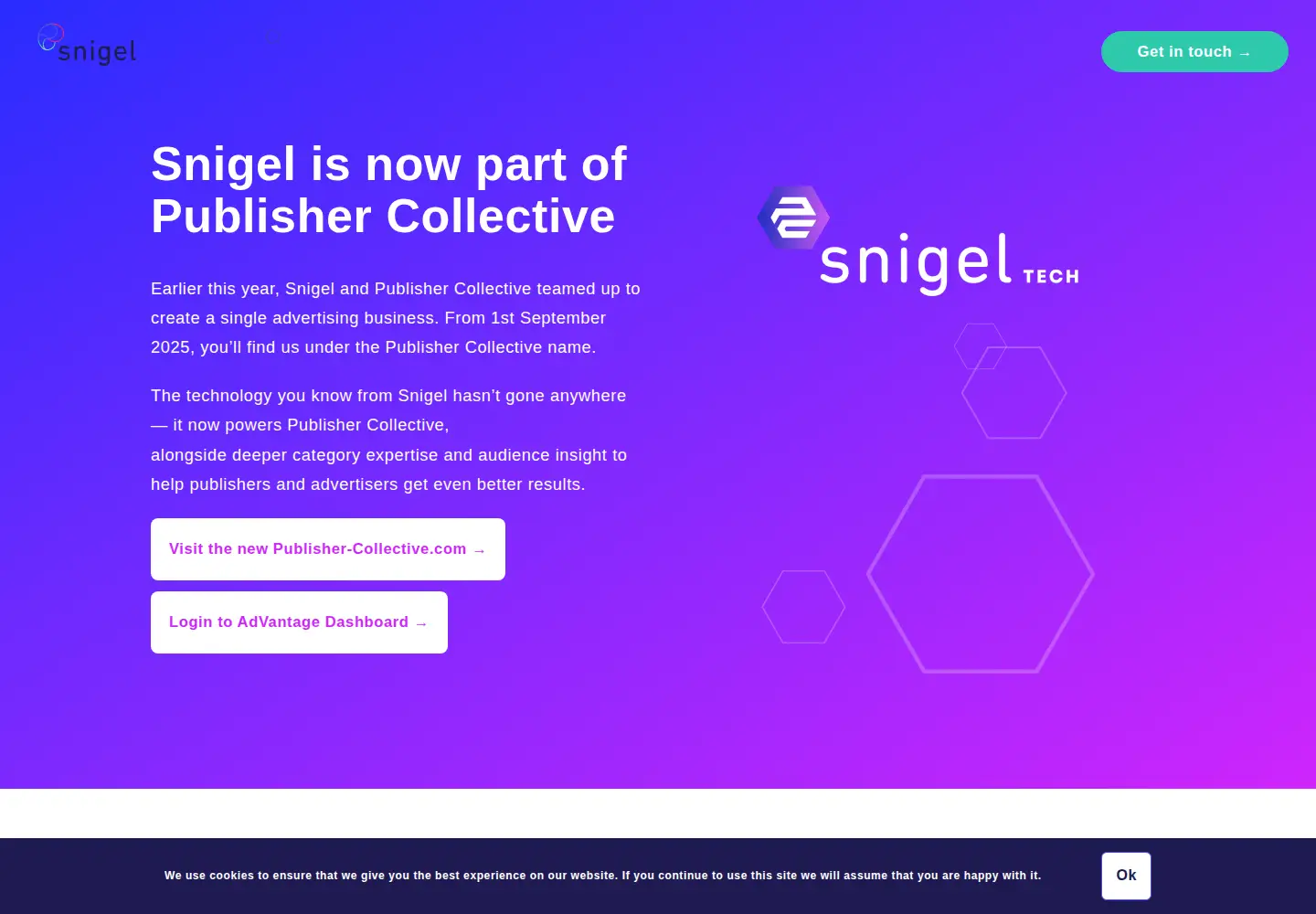 Screenshot of snigel.com