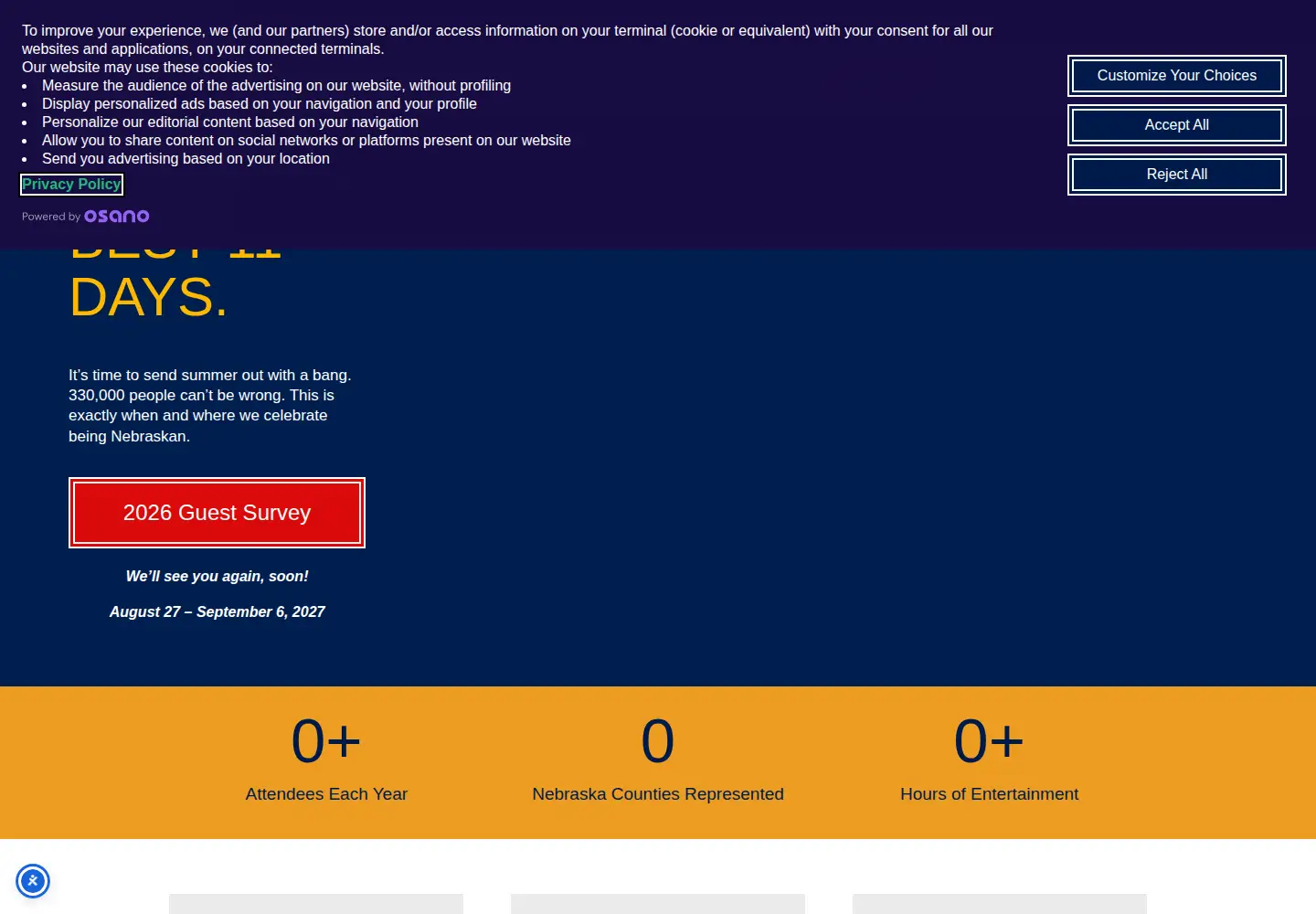 Screenshot of statefair.org