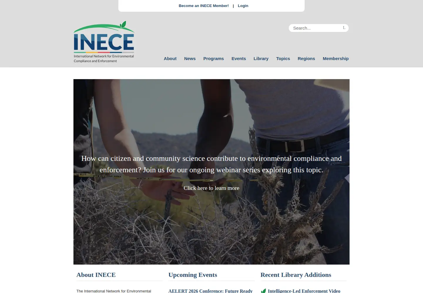 Screenshot of inece.org