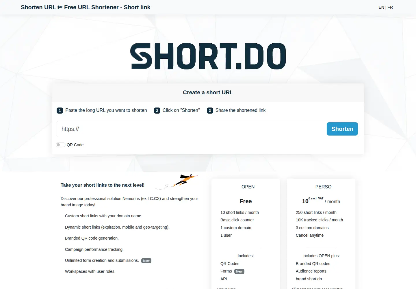 Screenshot of short.do
