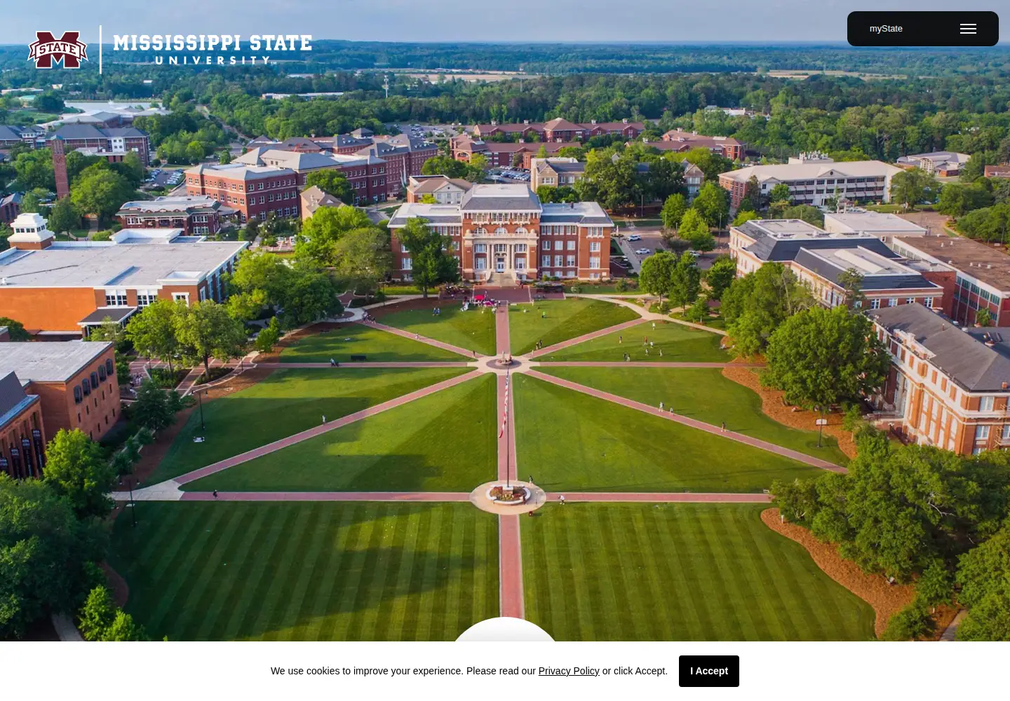 Screenshot of msstate.edu