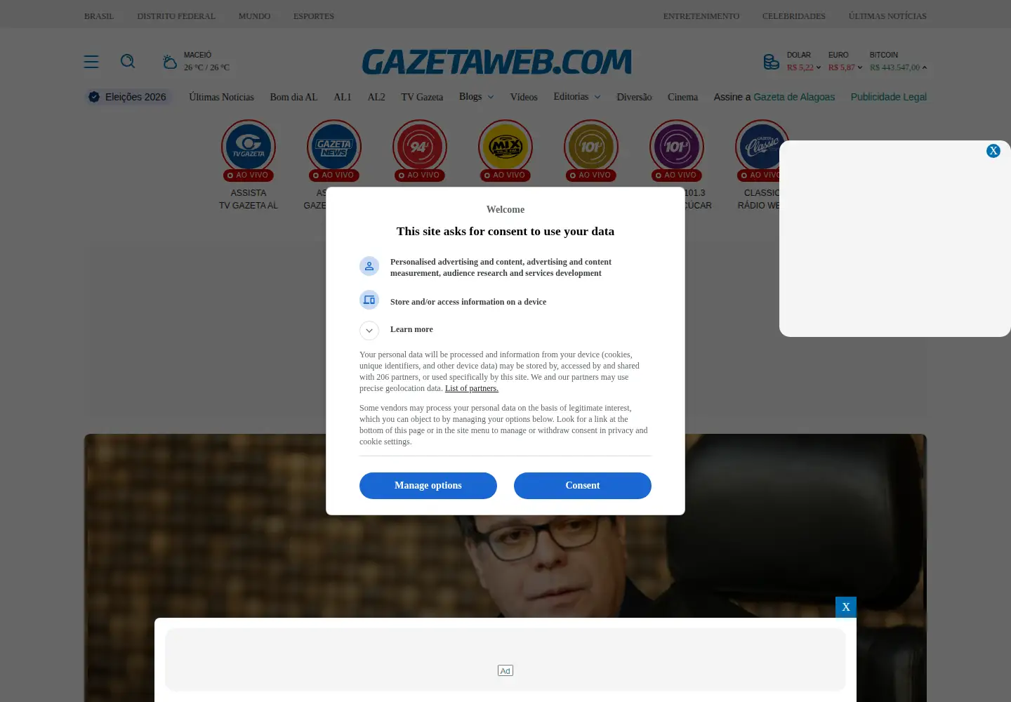 Screenshot of gazetaweb.com
