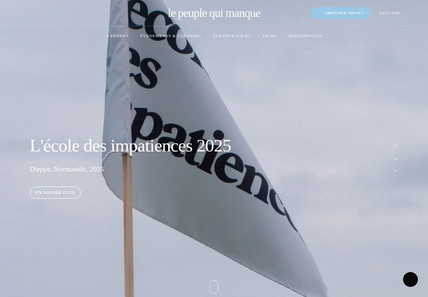 Screenshot of lepeuplequimanque.org
