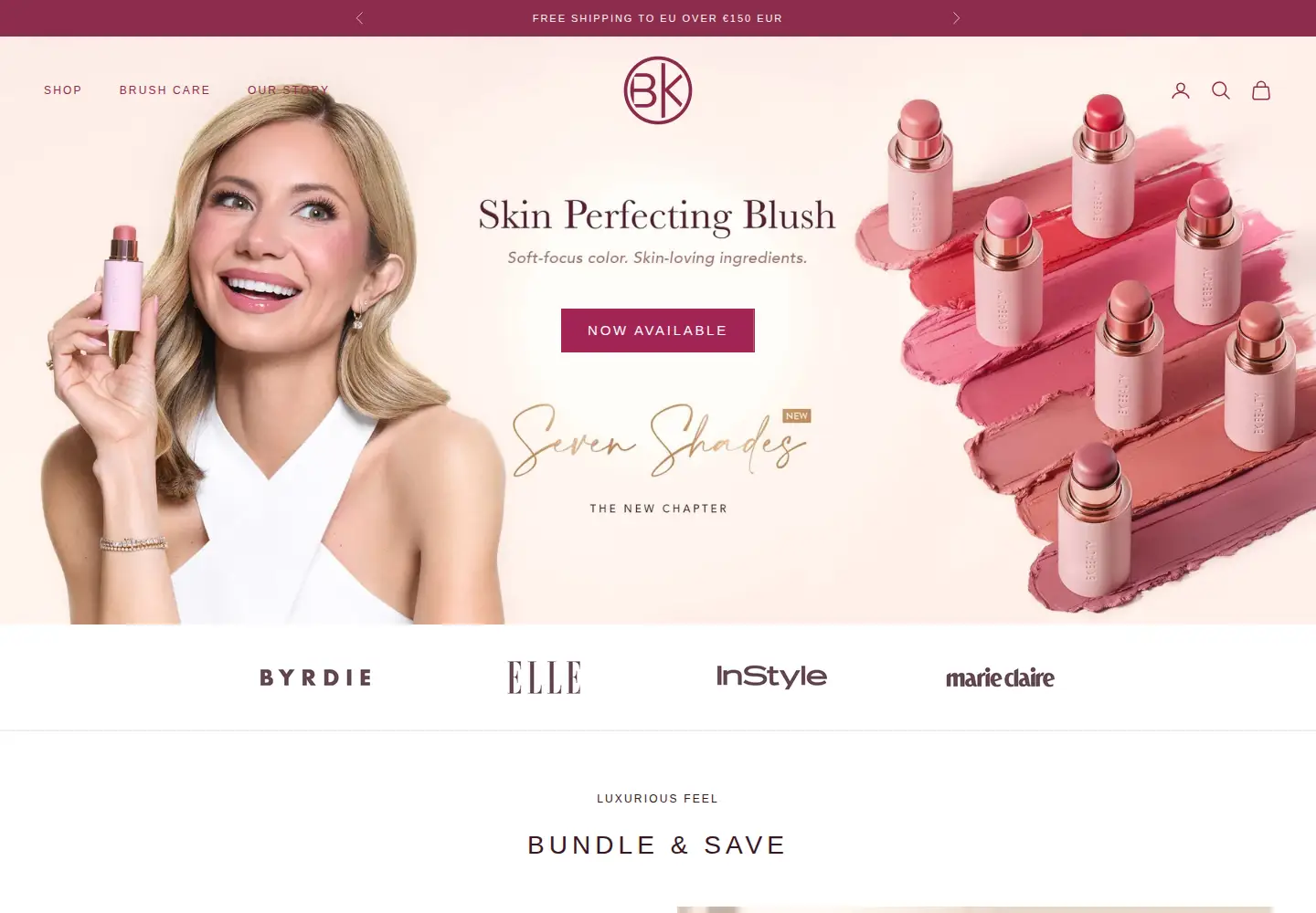 Screenshot of bkbeauty.com