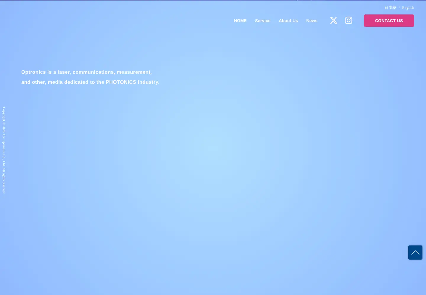 Screenshot of optronics.co.jp