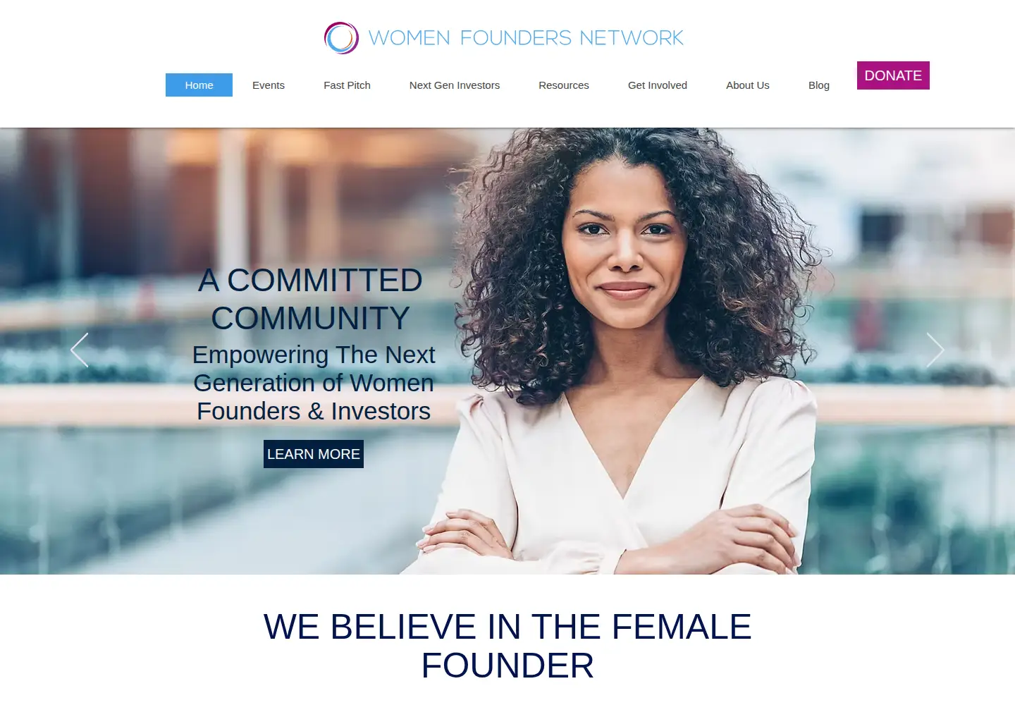 Screenshot of womenfoundersnetwork.org