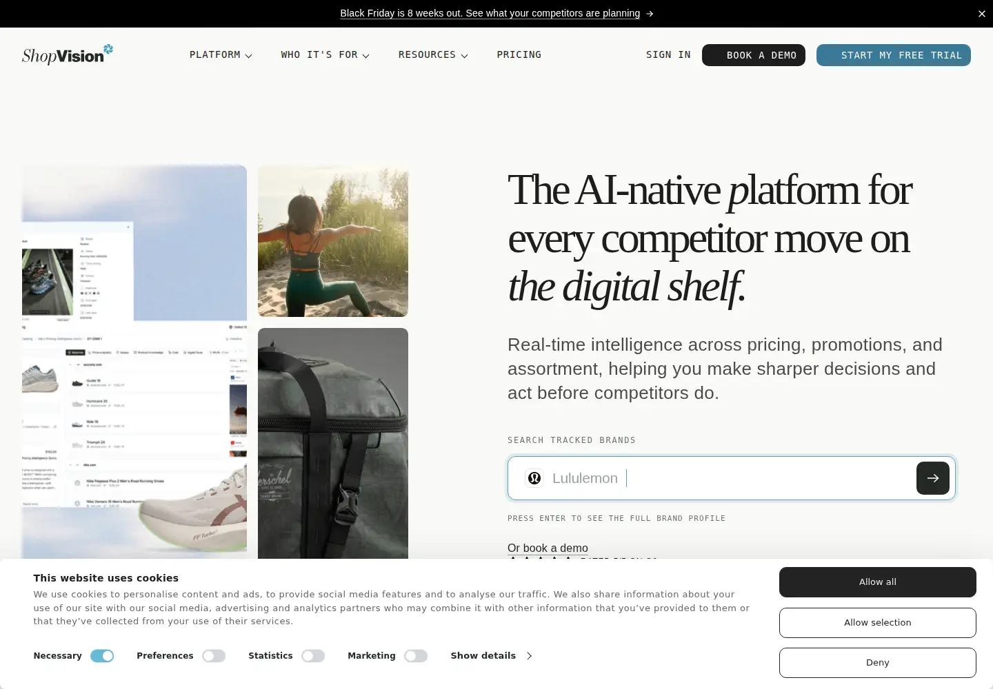 Screenshot of shopvision.ai