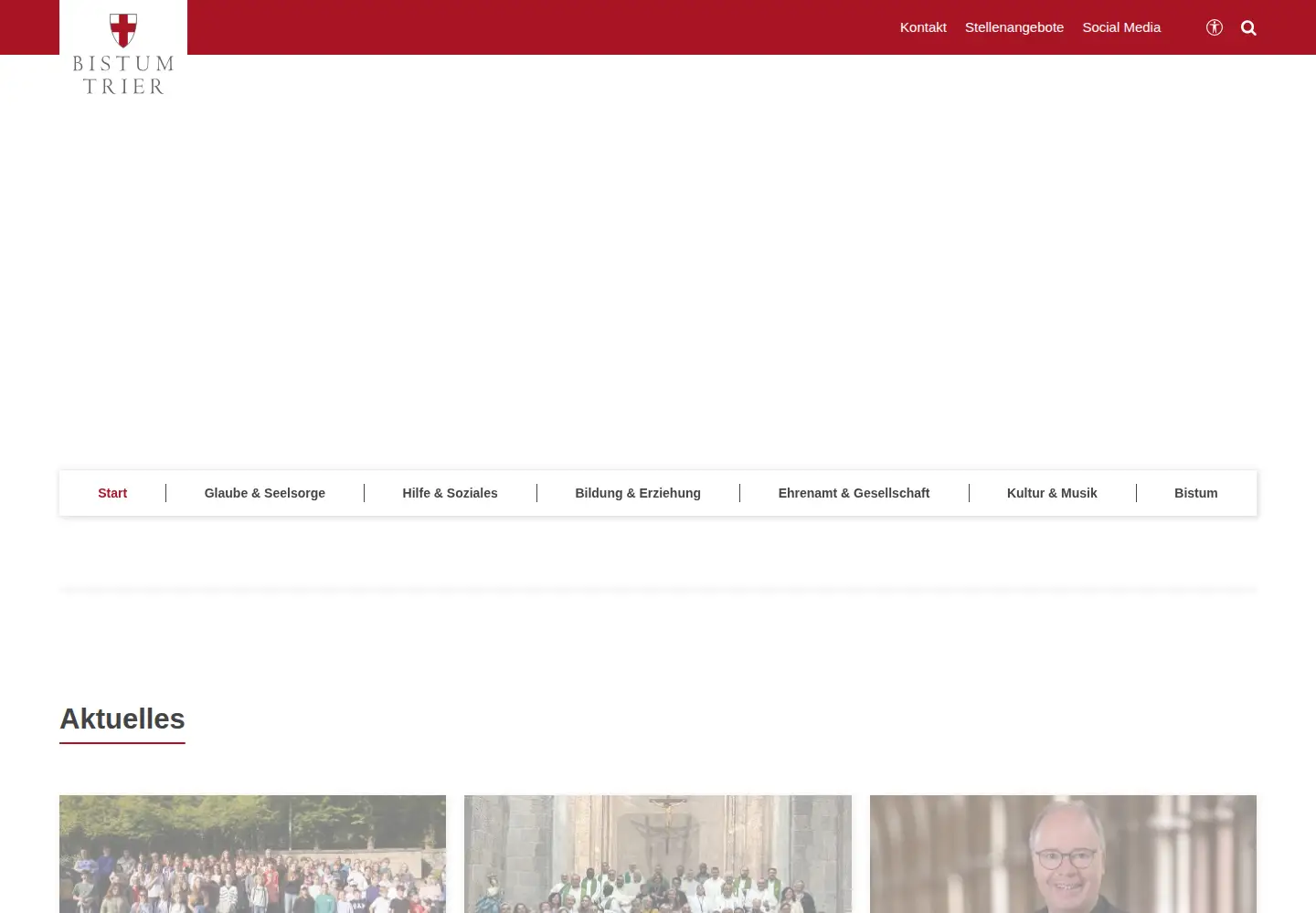 Screenshot of bistum-trier.de