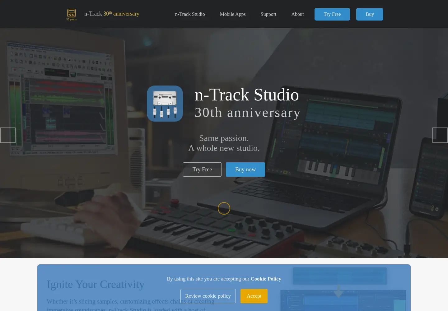 Screenshot of ntrack.com