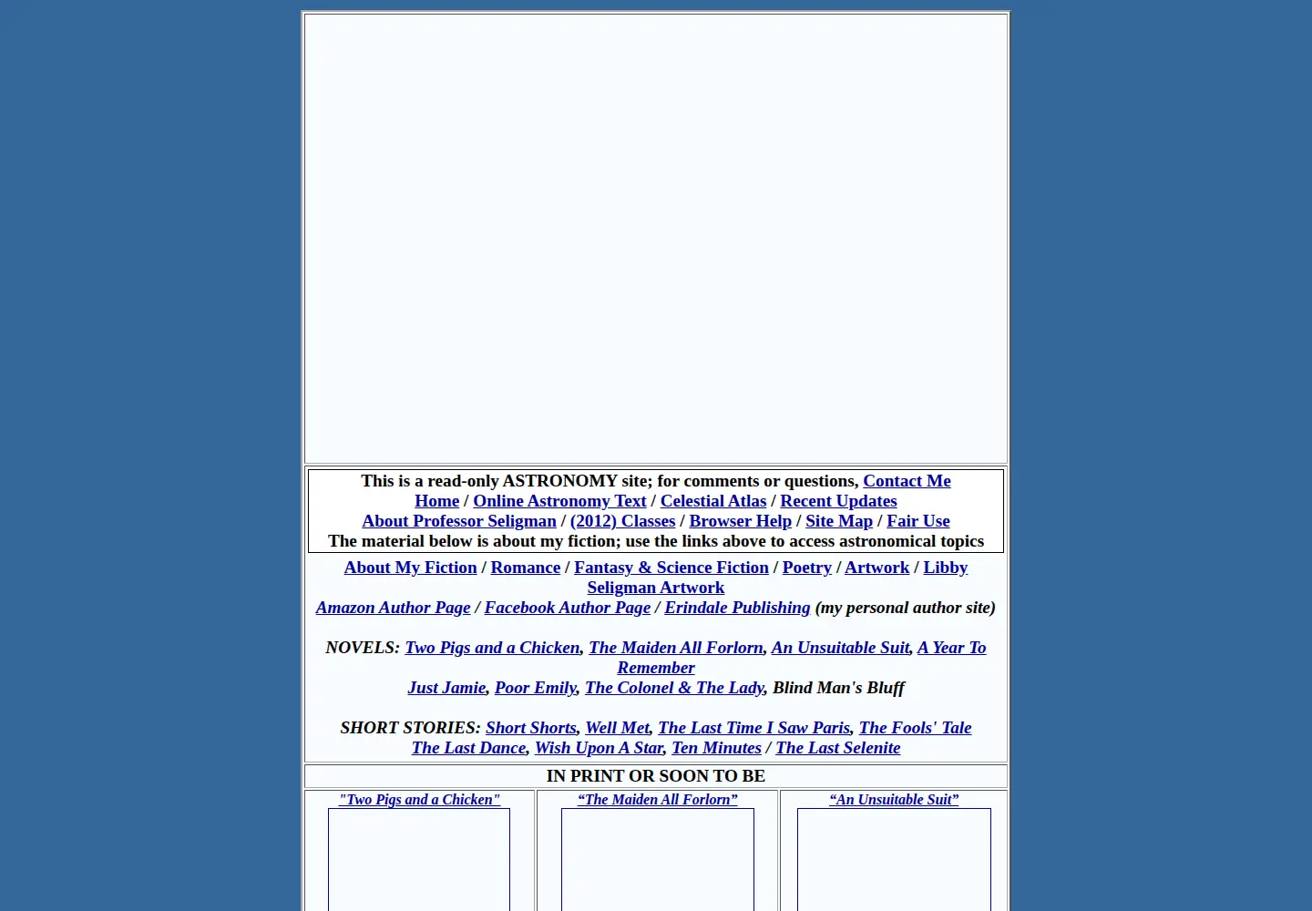 Screenshot of cseligman.com