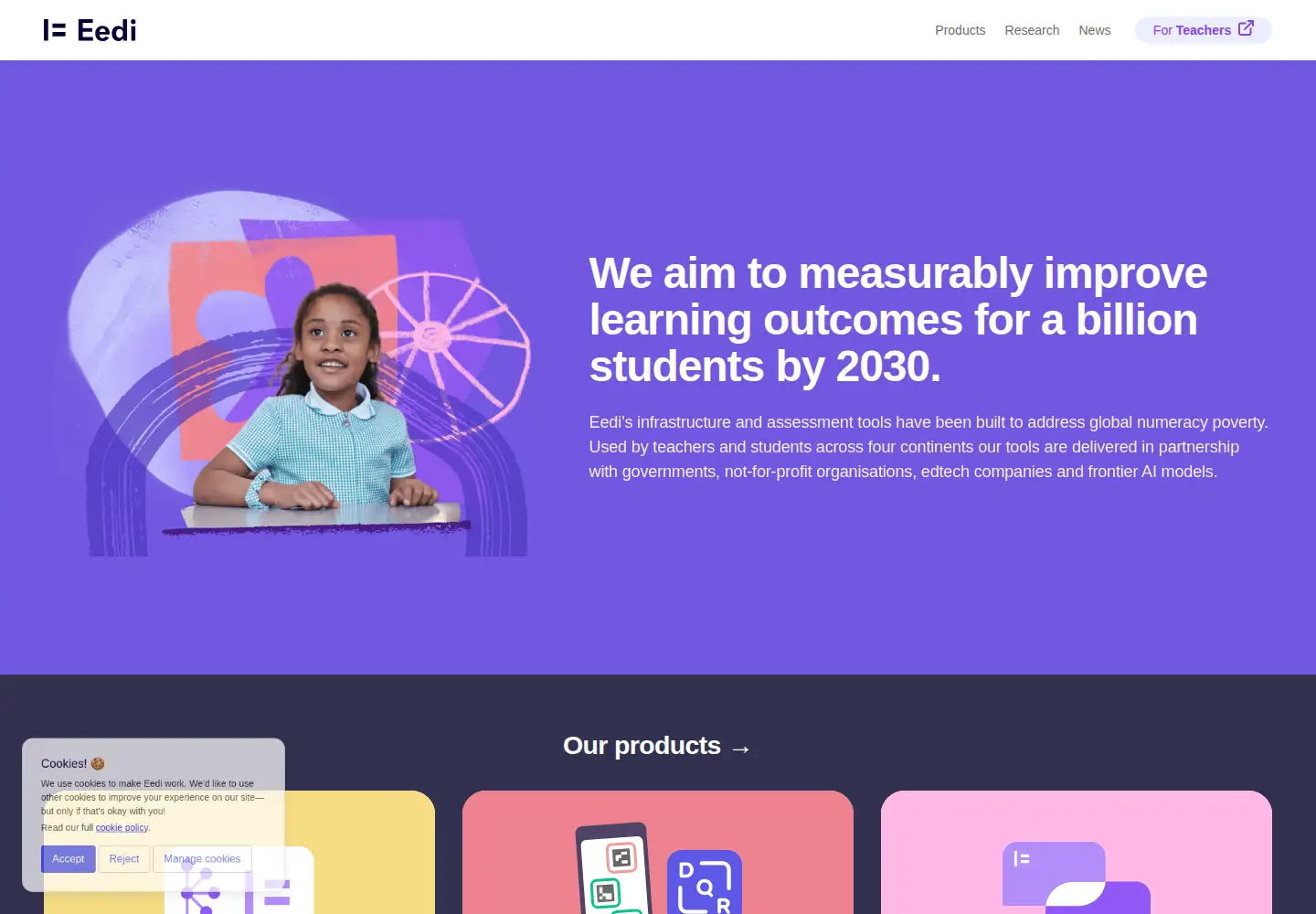 Screenshot of eedi.com