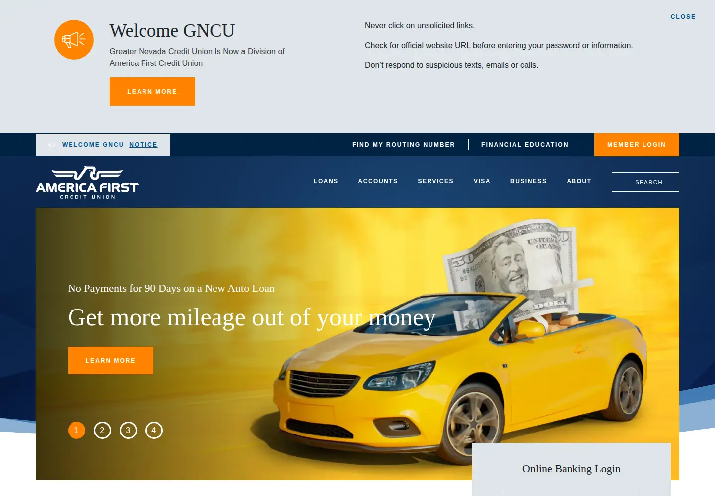Screenshot of americafirst.com