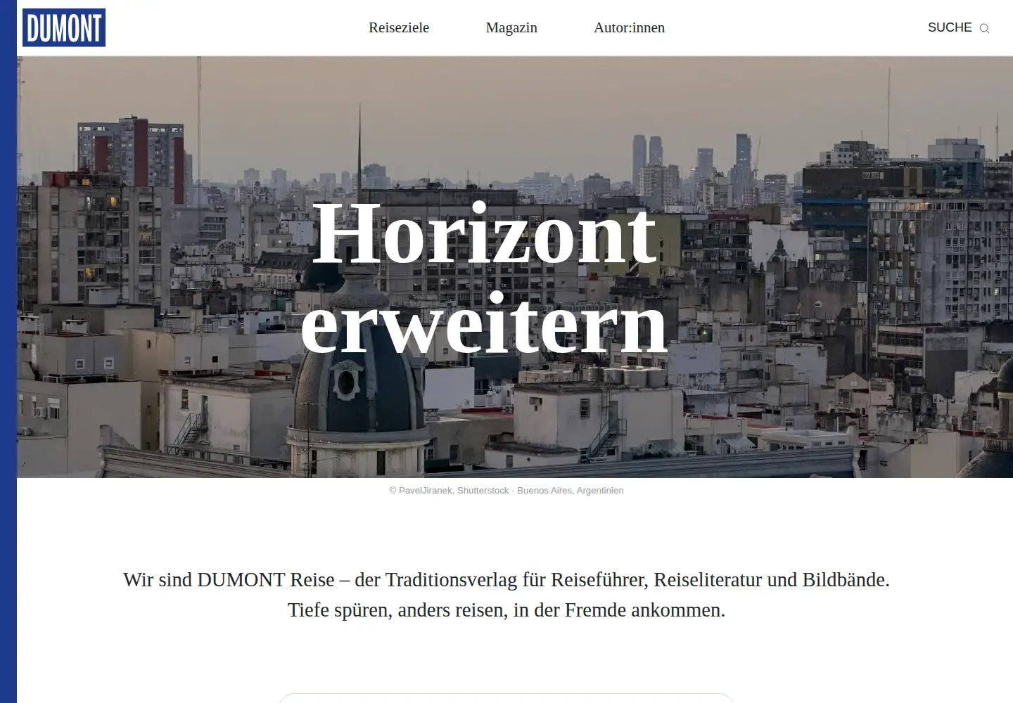 Screenshot of dumontreise.de