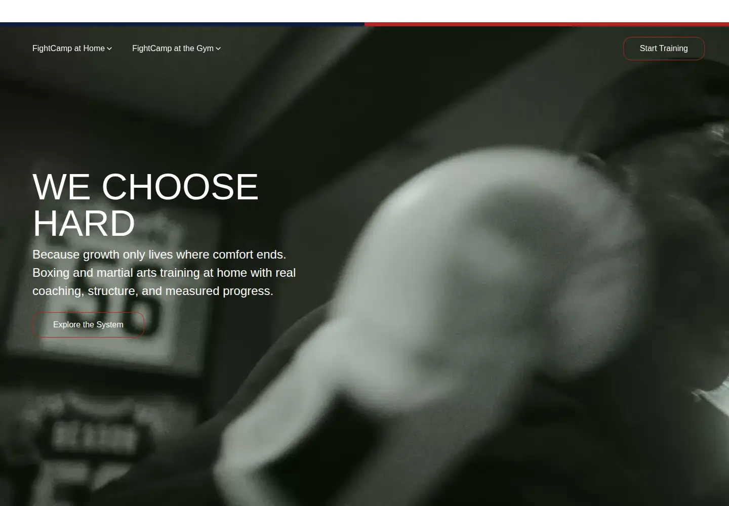 Screenshot of joinfightcamp.com