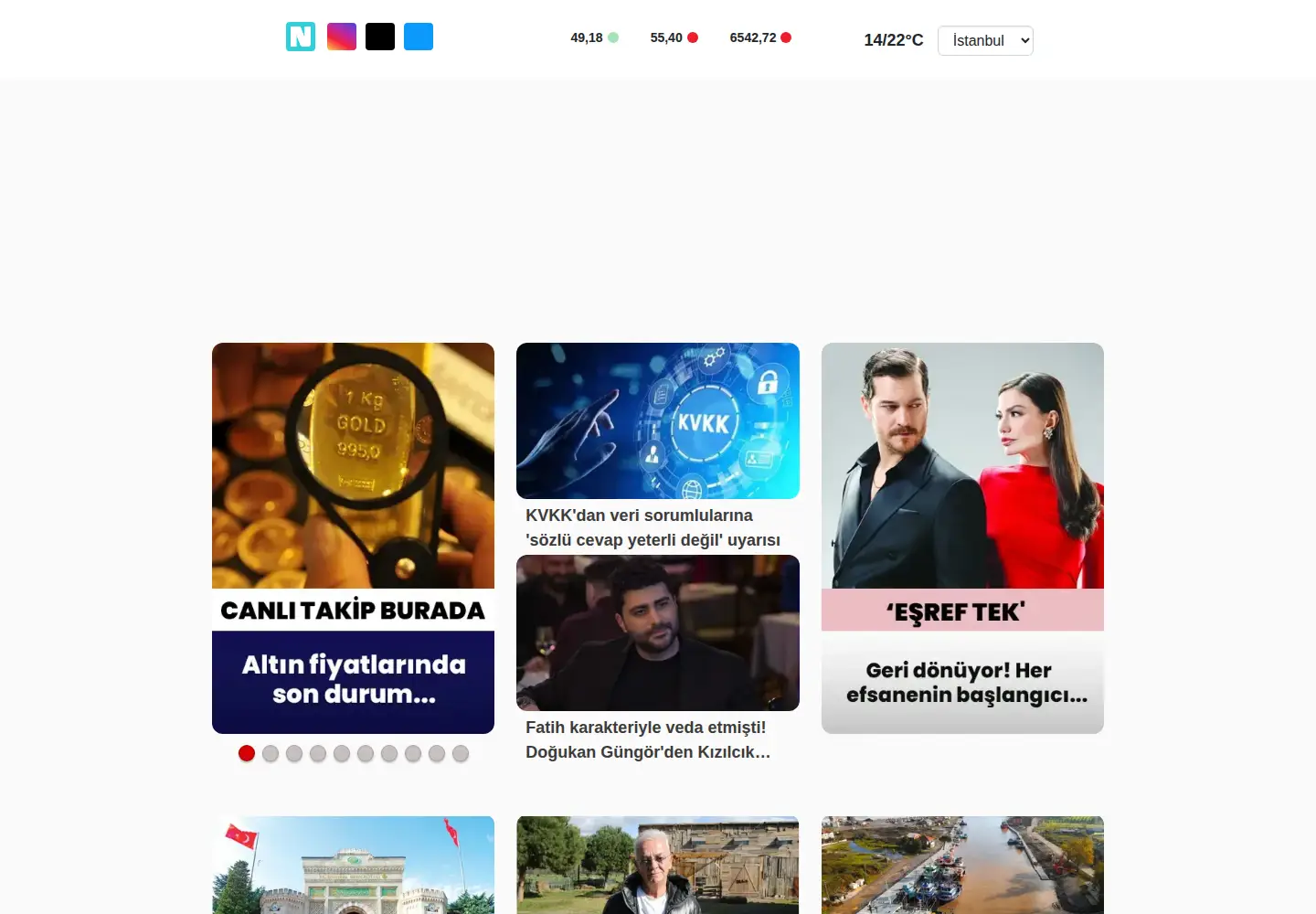 Screenshot of gunes.com