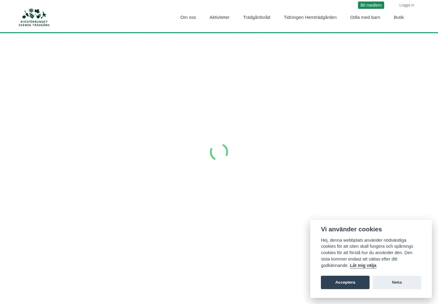 Screenshot of tradgard.org