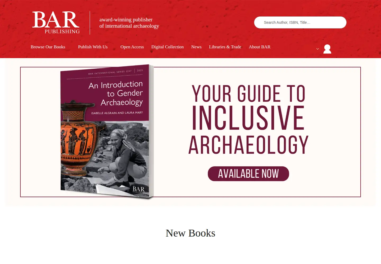 Screenshot of barpublishing.com
