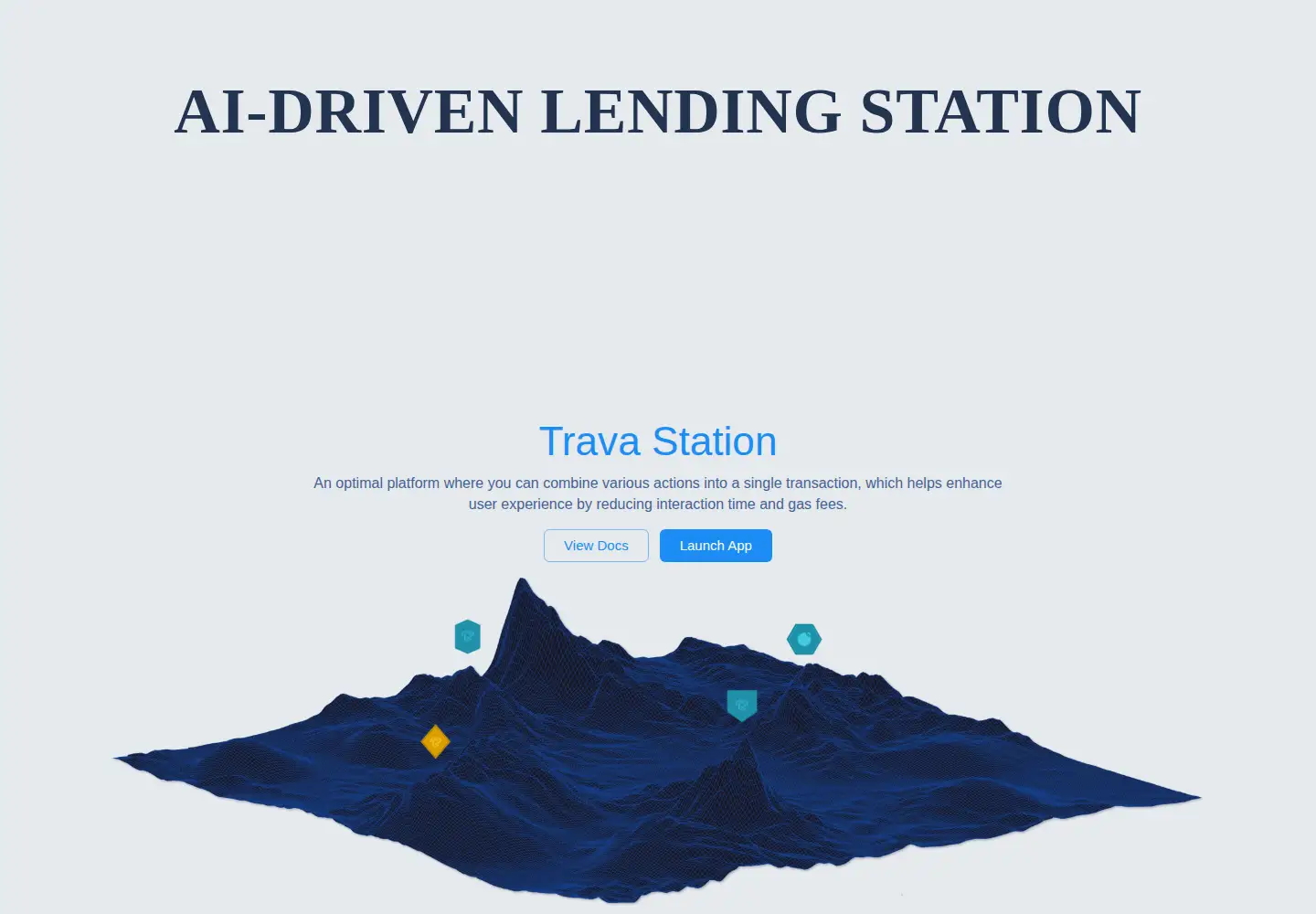 Screenshot of trava.finance