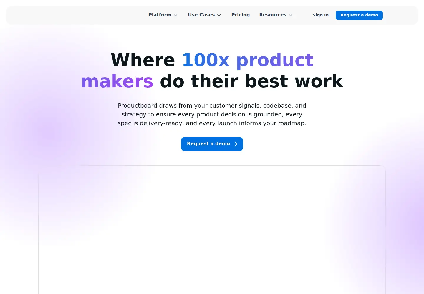 Screenshot of productboard.com