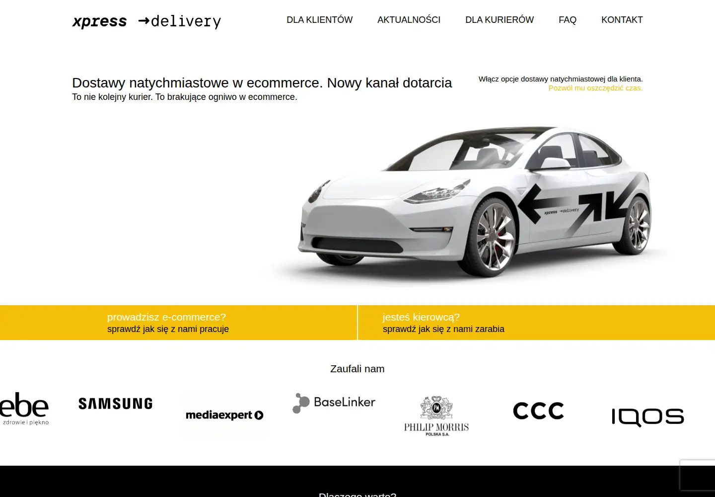 Screenshot of xpress.delivery