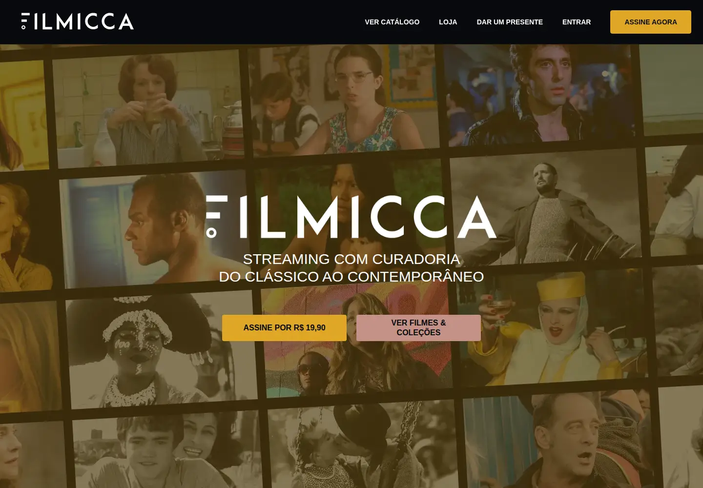 Screenshot of filmicca.com.br