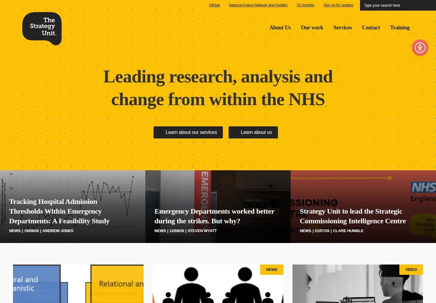 Screenshot of strategyunitwm.nhs.uk