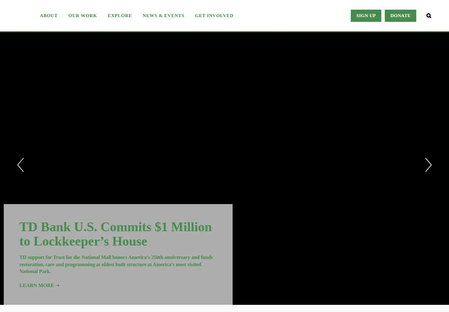 Screenshot of nationalmall.org