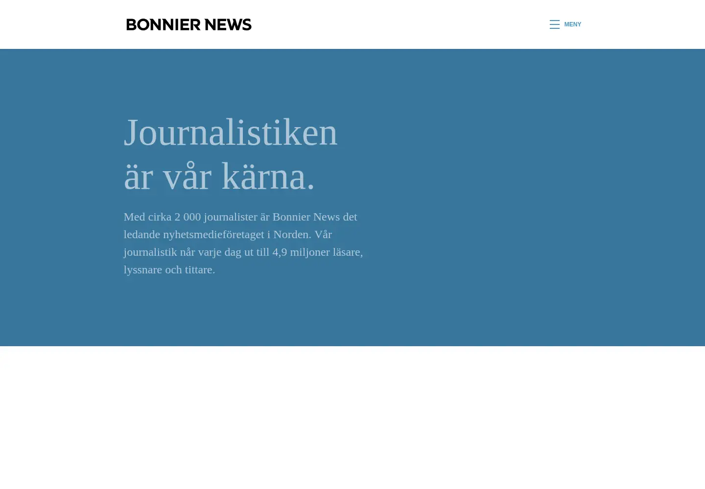 Screenshot of bonniernews.se