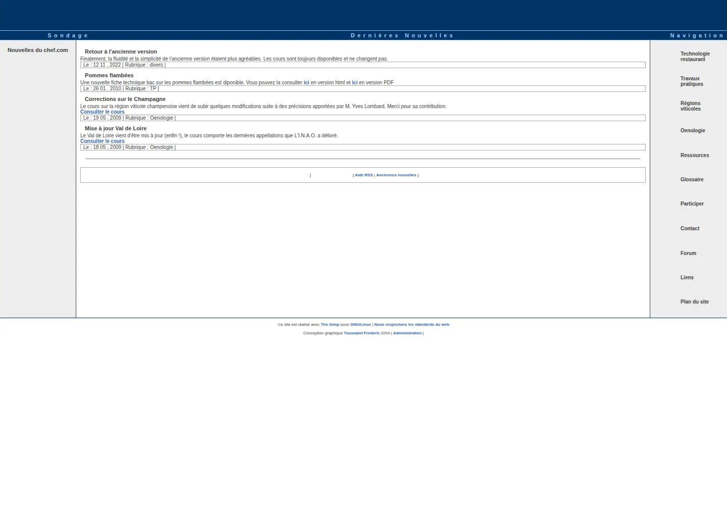 Screenshot of technoresto.org