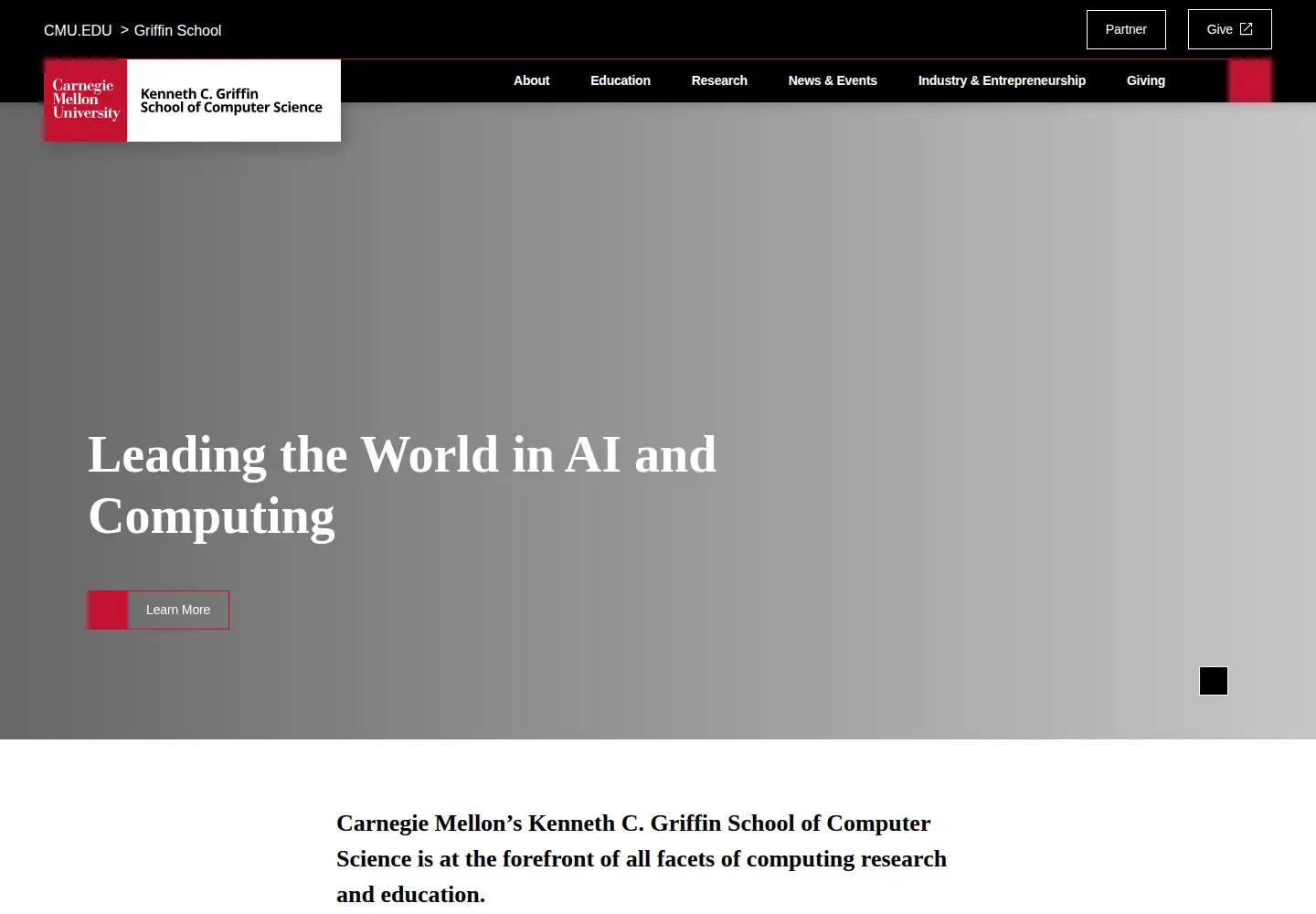 Captured homepage of tekkotsu.org in the current scan