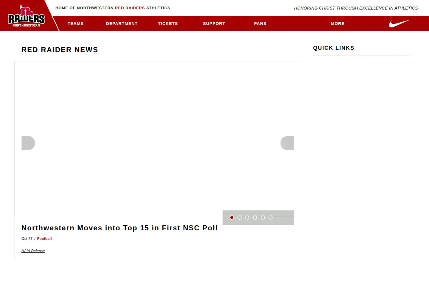 Screenshot of nwcraiders.com