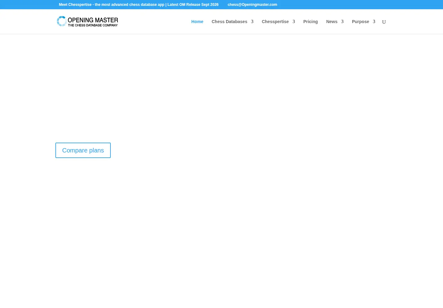Screenshot of openingmaster.com