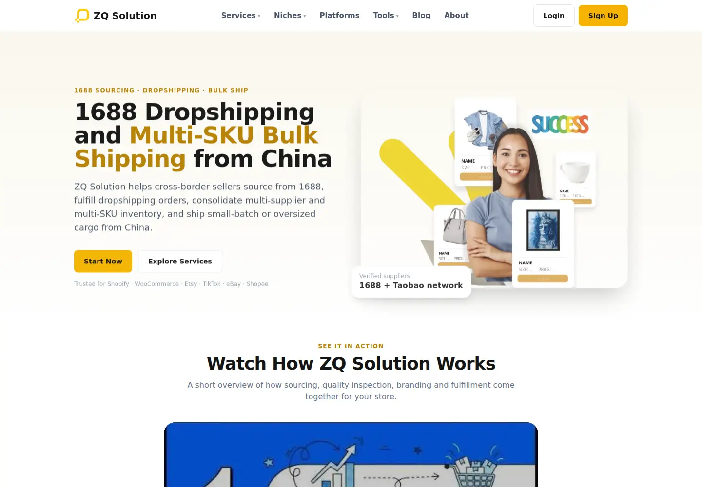 Screenshot of zqdropshipping.com