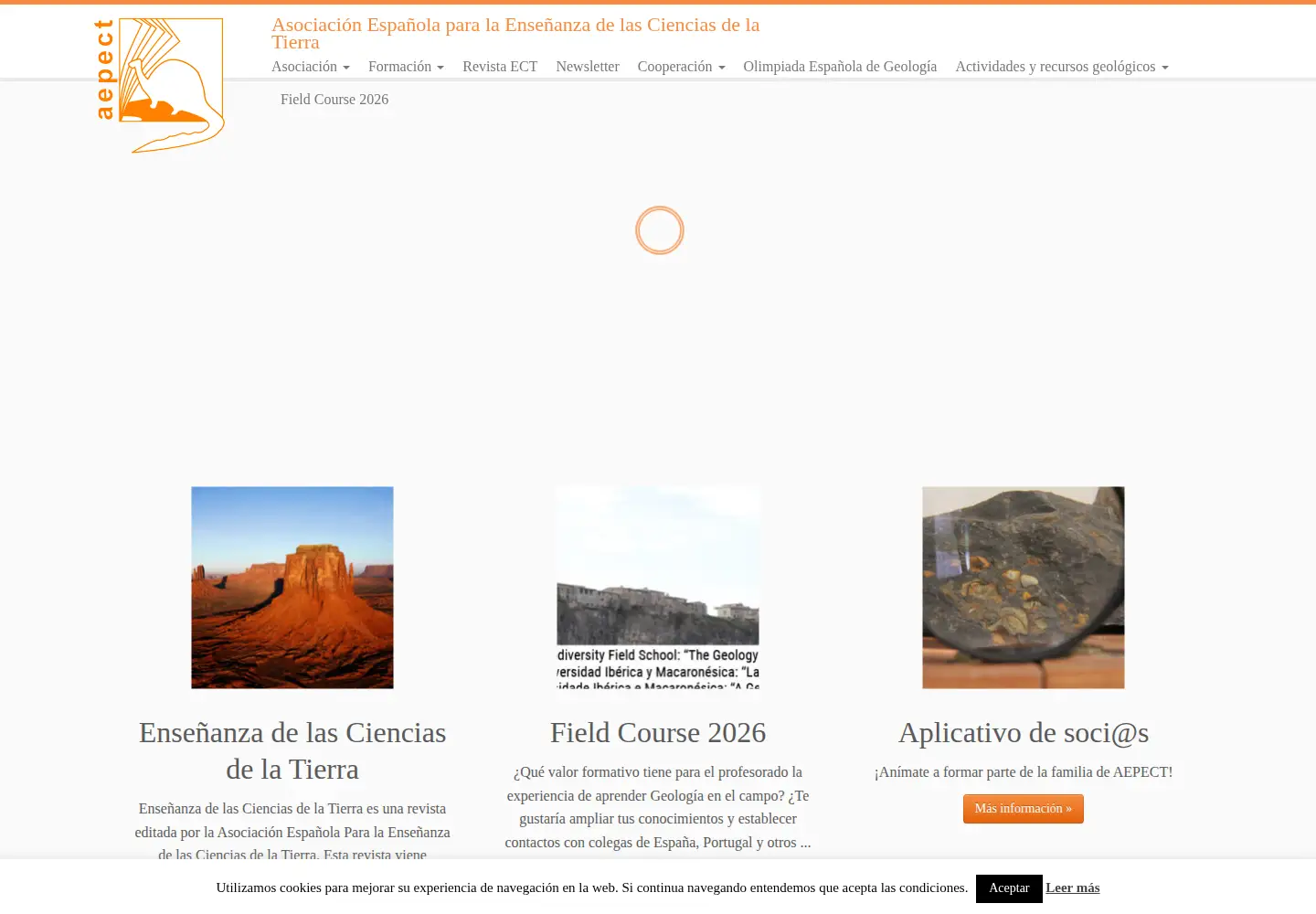 Screenshot of aepect.org