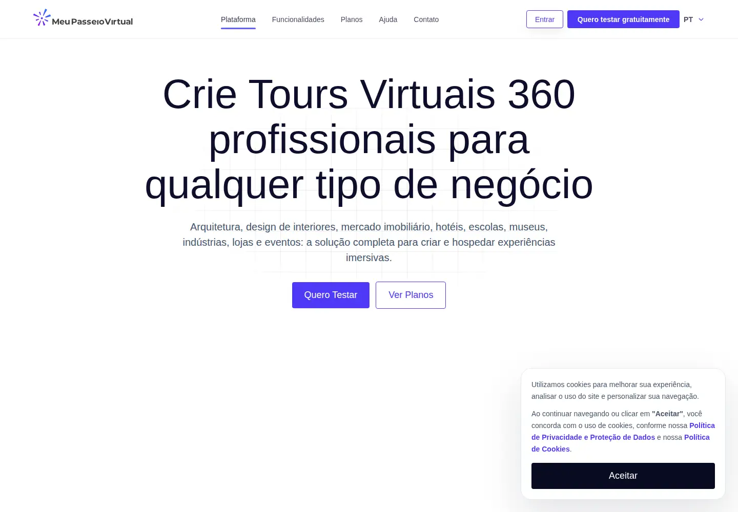 Screenshot of meupasseiovirtual.com