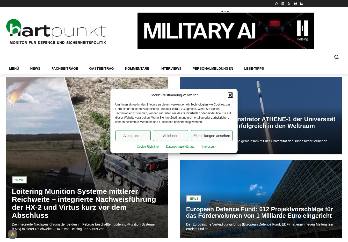 Screenshot of hartpunkt.de