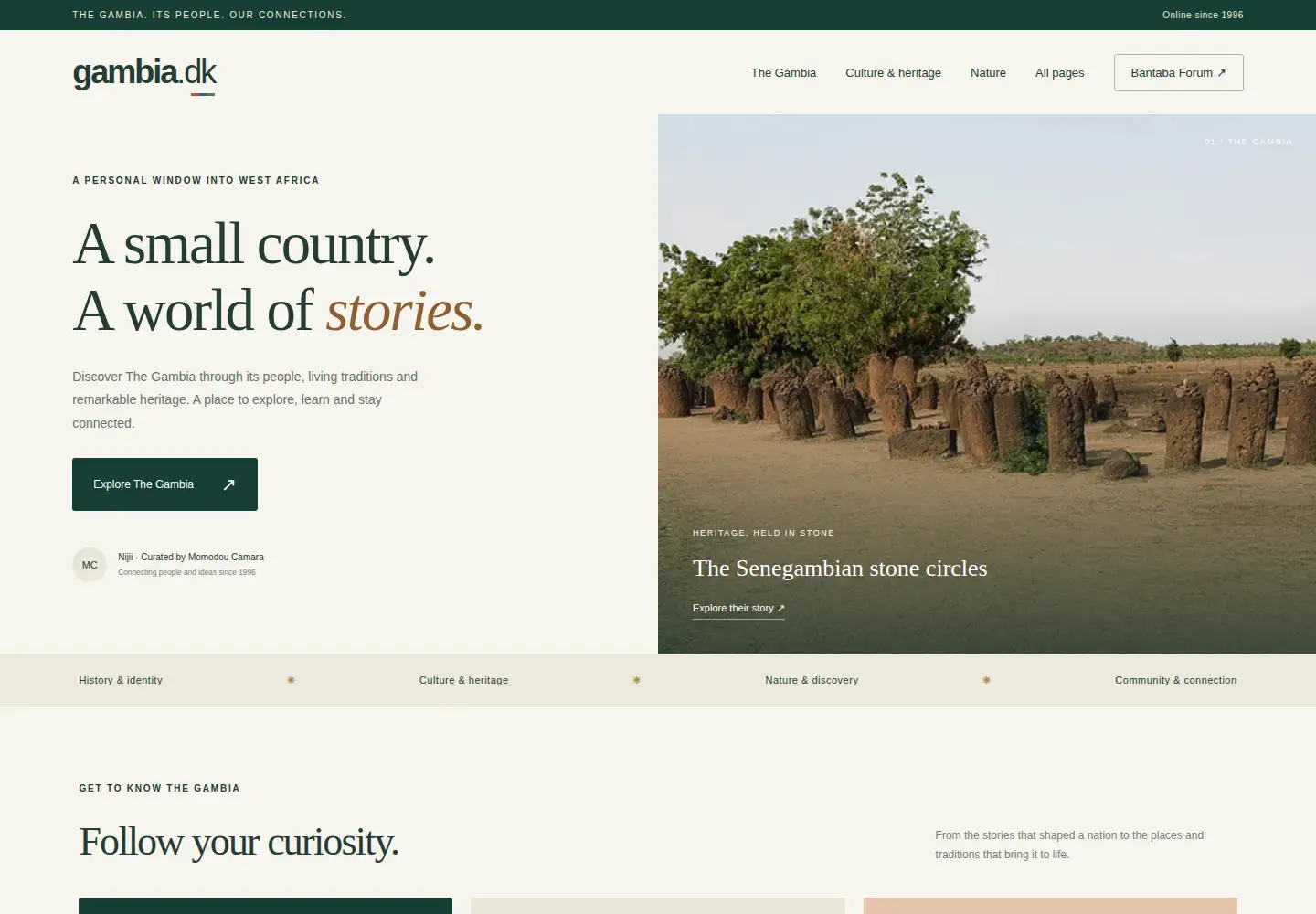 Screenshot of gambia.dk