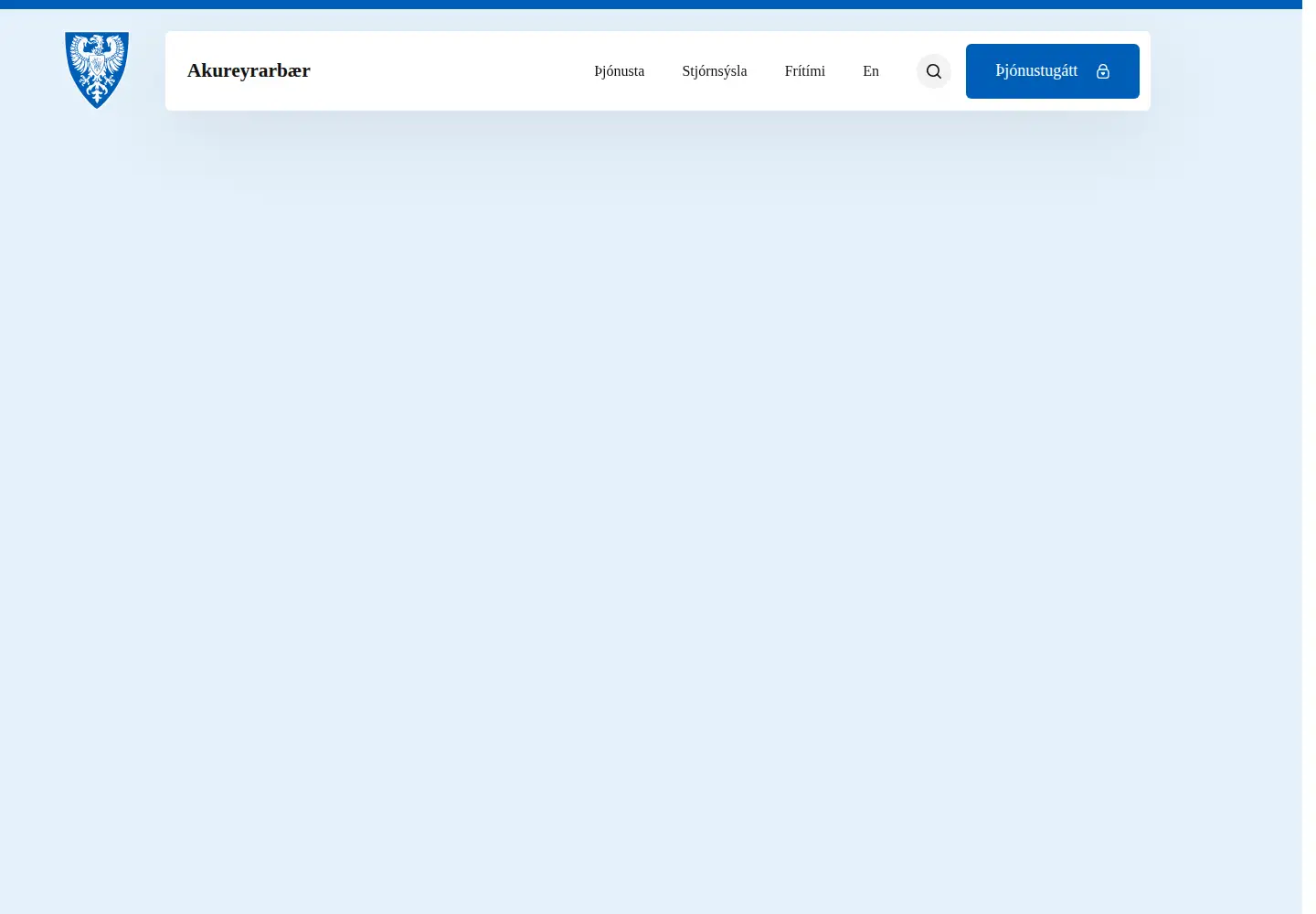 Screenshot of akureyri.is