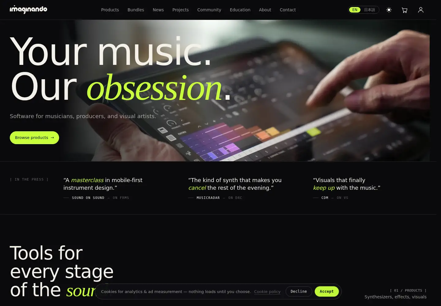 Screenshot of imaginando.pt