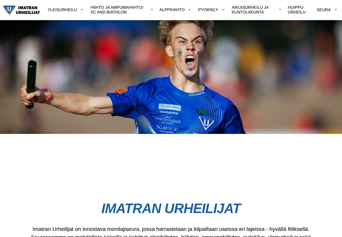 Screenshot of imatranurheilijat.fi