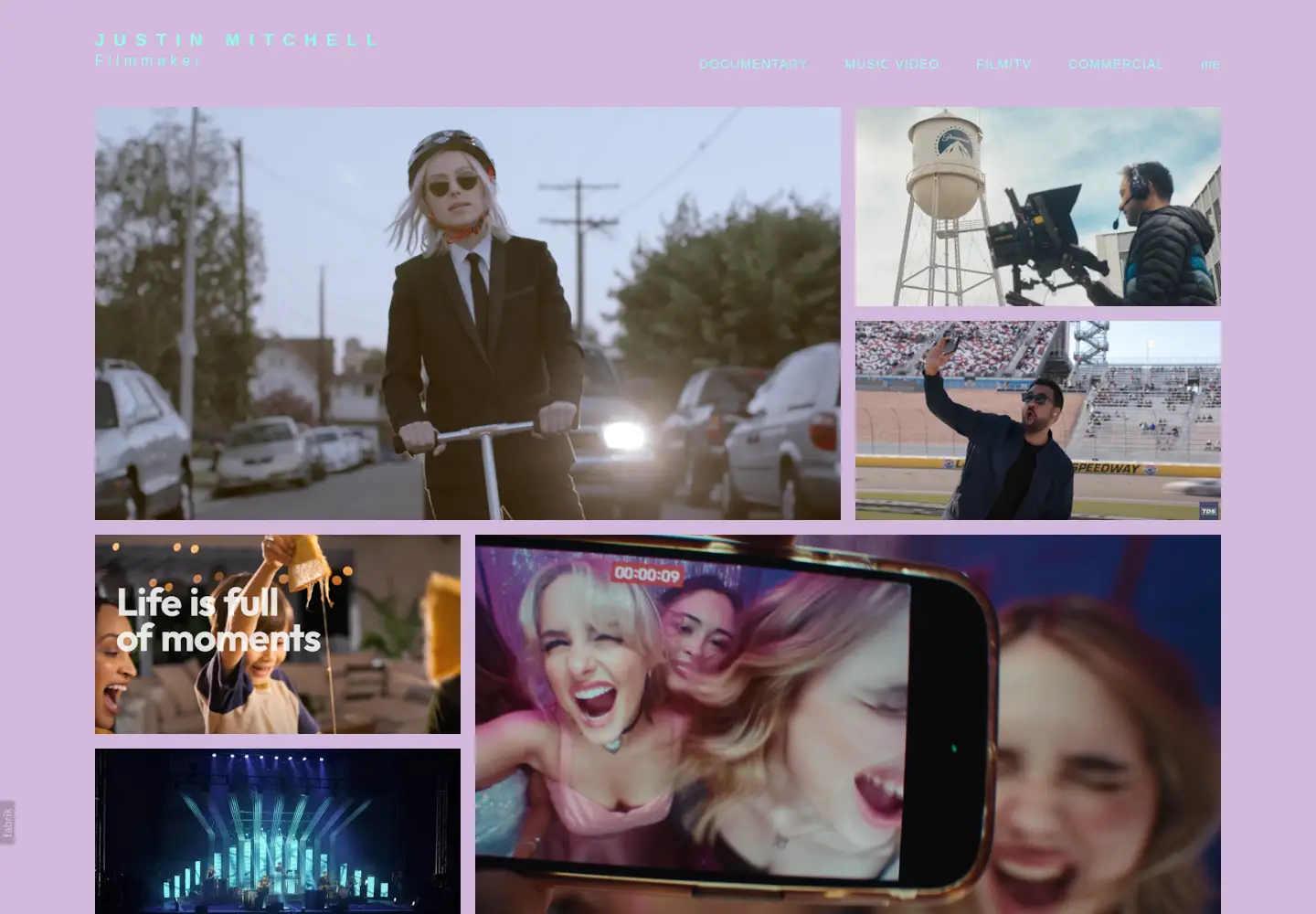 Screenshot of justinmitchell.com
