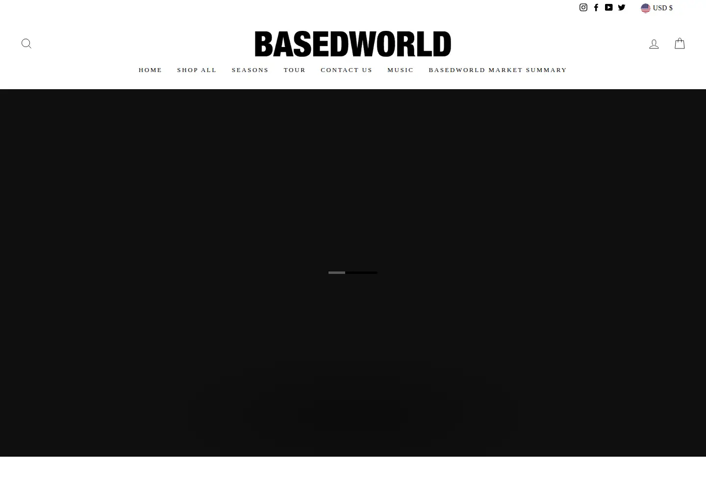 Captured homepage of basedworld.com in the current scan