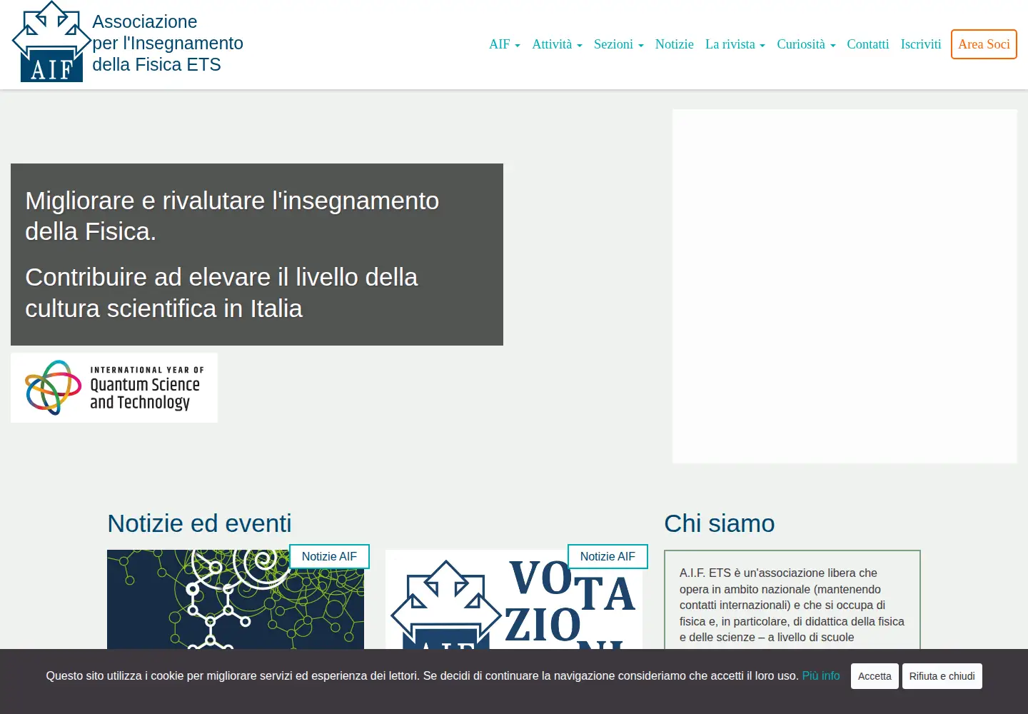 Screenshot of aif.it