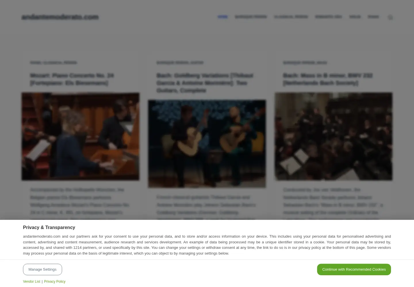 Screenshot of andantemoderato.com