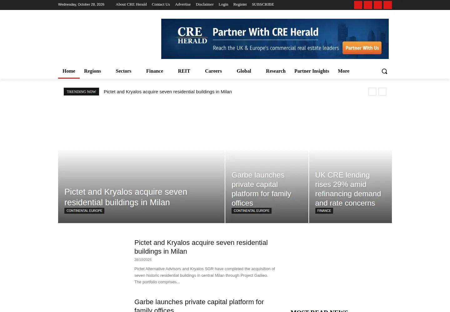 Screenshot of creherald.com