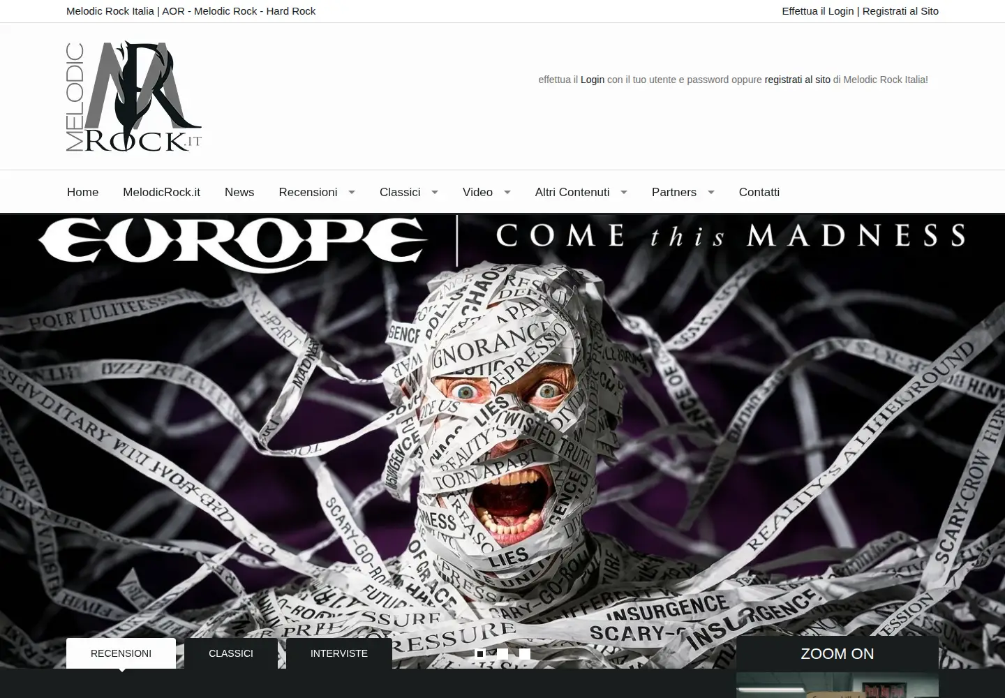 Screenshot of melodicrock.it