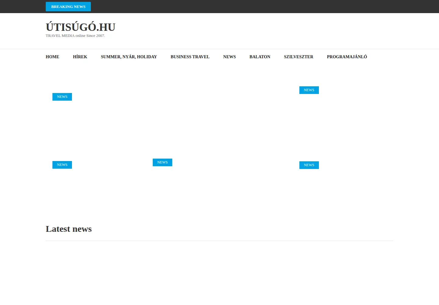 Screenshot of utisugo.hu