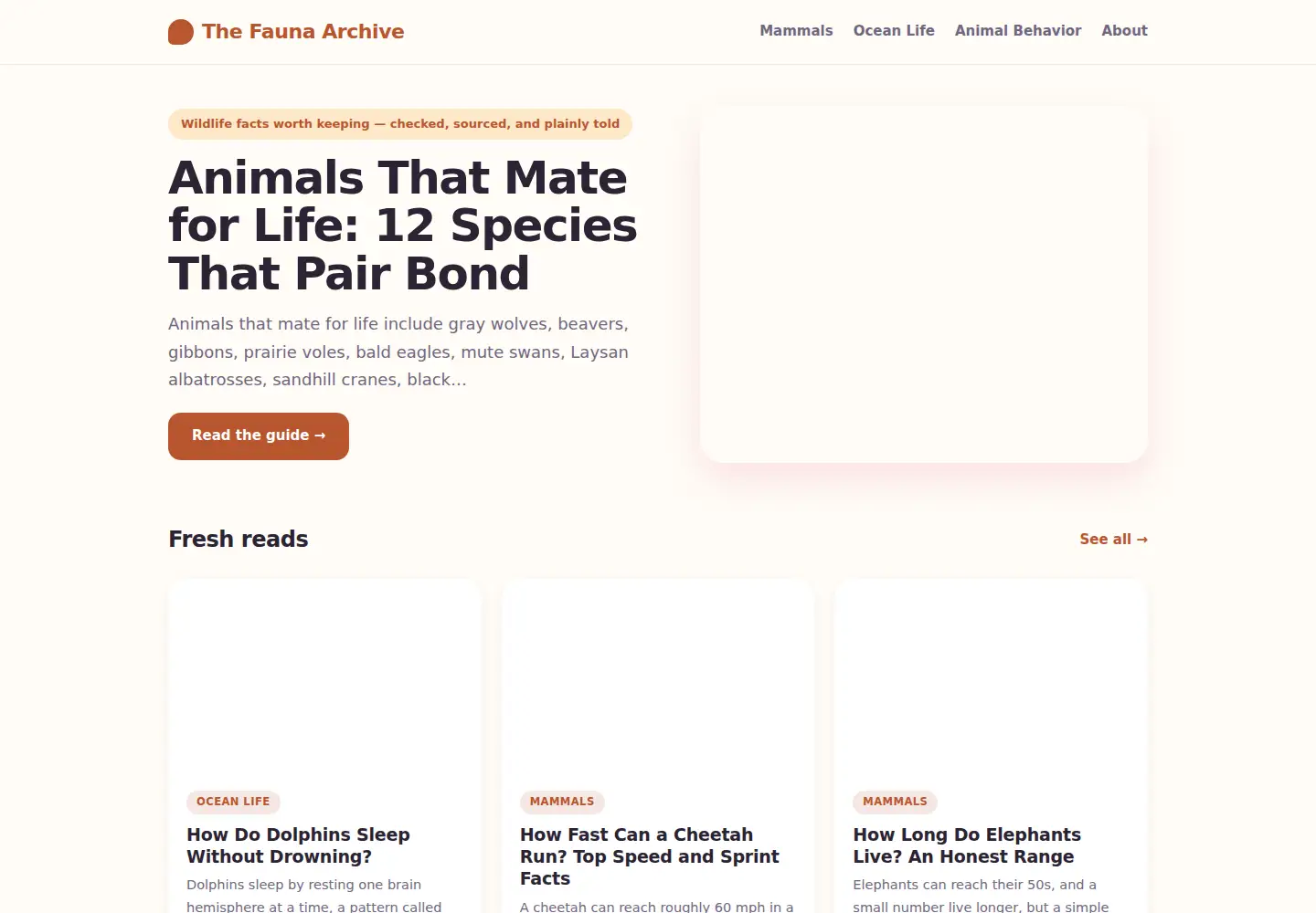 Screenshot of animalpicturesarchive.com