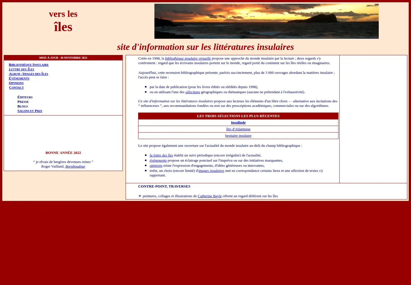 Screenshot of vers-les-iles.fr