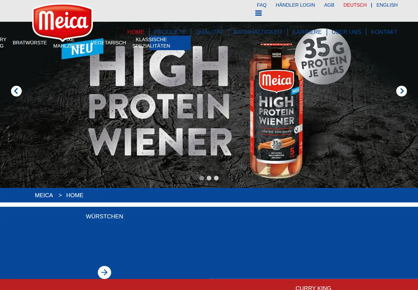 Screenshot of meica.de